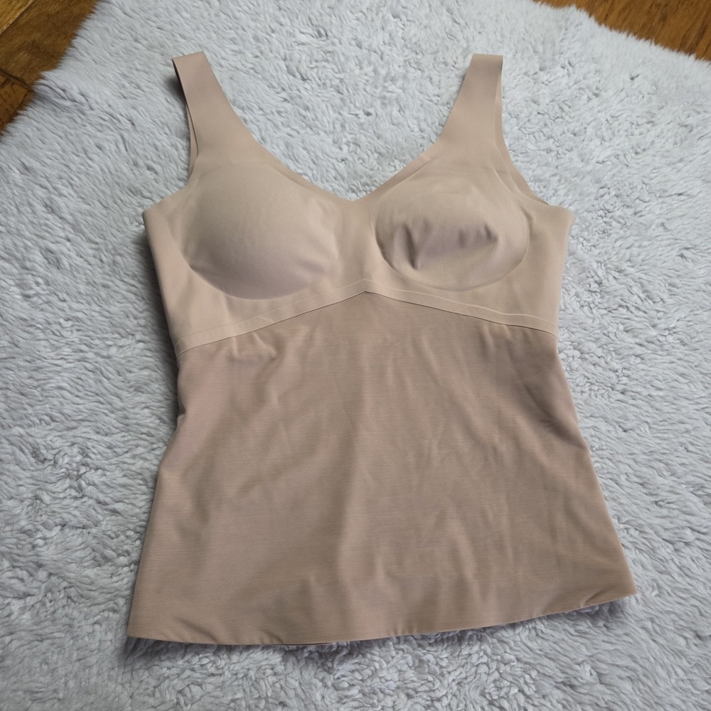 Honeylove LiftWear Camisole Size Tank Built-in Bra Shapewear Women's Large Nude